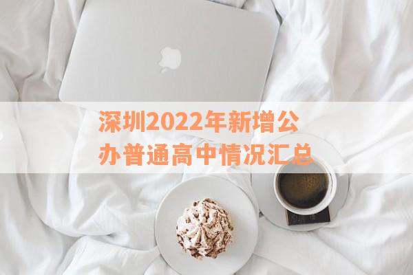深圳2022年新增公办普通高中情况汇总